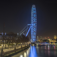Buy canvas prints of The London Eye and Westminster  by K7 Photography