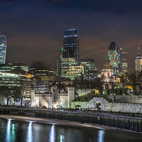Buy canvas prints of  The Tower of London and the City by K7 Photography