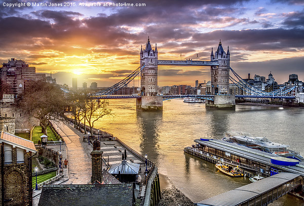  Dawn Over Tower Bridge Picture Board by K7 Photography