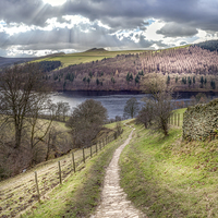 Buy canvas prints of  From Grindle Clough to Ladybower by K7 Photography