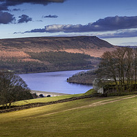Buy canvas prints of  Over Ladybower from Crook Hill by K7 Photography