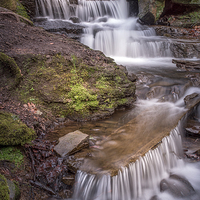 Buy canvas prints of  The Waterfalls of Lumsdale by K7 Photography