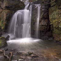 Buy canvas prints of  Lumsdale Falls by K7 Photography