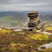 Buy canvas prints of  The Salt Cellar on Derwent Edge by K7 Photography