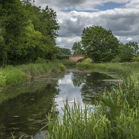 Buy canvas prints of  Clayworth on the Chesterfield canal by K7 Photography