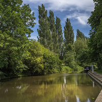 Buy canvas prints of Drakeholes on the Chesterfield Canal by K7 Photography