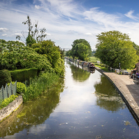 Buy canvas prints of The Chesterfield Canal at Clayworth by K7 Photography