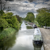 Buy canvas prints of  Narrow Boats at Clayworth by K7 Photography