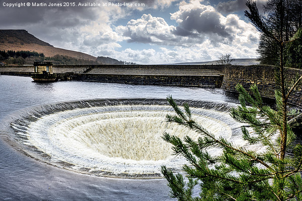  Ladybower Overflow Picture Board by K7 Photography