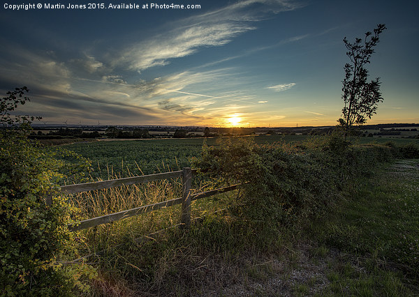  Sunset from Laughton Picture Board by K7 Photography