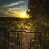 Buy canvas prints of  A South Yorkshire Sunset by K7 Photography