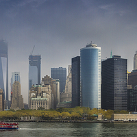 Buy canvas prints of  Downtown Manhattan by K7 Photography