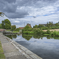 Buy canvas prints of  Shaw Lock on the Chesterfield Canal by K7 Photography