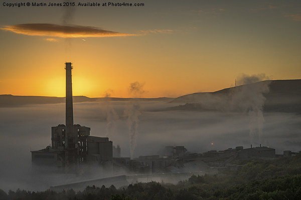  The Hope Valley and Cement Works at Dawn Picture Board by K7 Photography