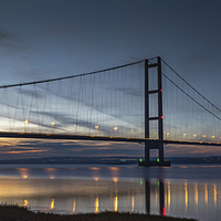 Buy canvas prints of  Big Bridge Sunset by K7 Photography
