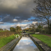 Buy canvas prints of  Worcester and Birmingham Canal at Tardebigge by K7 Photography