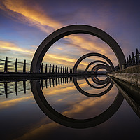 Buy canvas prints of The Falkirk Wheel by K7 Photography