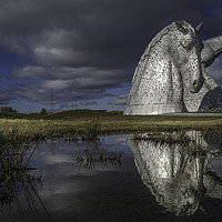 Buy canvas prints of Scotland's Kelpies by K7 Photography