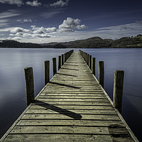 Buy canvas prints of Coniston, Across the Lake to Peel Island by K7 Photography