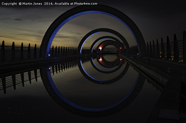 Blue at The Falkirk Wheel Picture Board by K7 Photography
