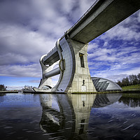 Buy canvas prints of The Majestic Falkirk Wheel by K7 Photography
