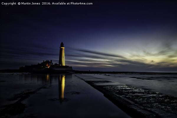 First light at St Marys Lighthouse Picture Board by K7 Photography