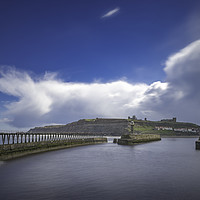 Buy canvas prints of Harbour Mouth, Whitby by K7 Photography