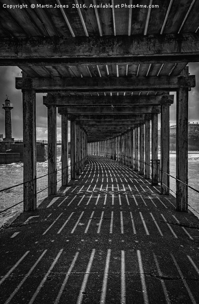 Under the Board Walk Down by the Sea Picture Board by K7 Photography