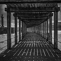 Buy canvas prints of Under the Board Walk Down by the Sea by K7 Photography