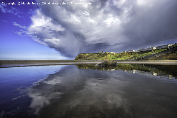 Reflective Scarborough Picture Board by K7 Photography