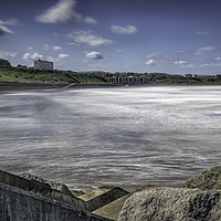 Buy canvas prints of Across the North Bay to Scalby by K7 Photography