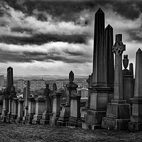 Buy canvas prints of The City of the Dead, Glasgow's Necropolis. by K7 Photography