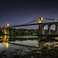 Buy canvas prints of Thomas Telfords Menai Bridge by K7 Photography