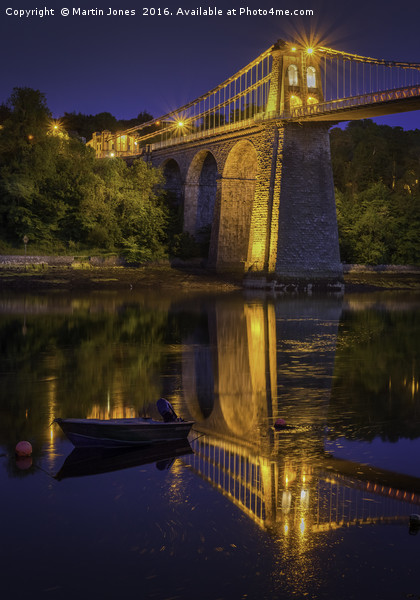 Menai Reflections Picture Board by K7 Photography