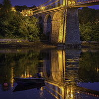 Buy canvas prints of Menai Reflections by K7 Photography