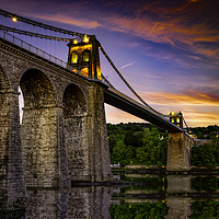 Buy canvas prints of Sun up over Menai by K7 Photography
