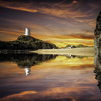 Buy canvas prints of Morning light over LLanddwyn Island by K7 Photography
