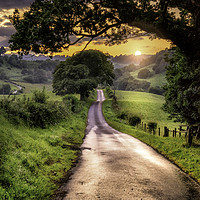 Buy canvas prints of The Road to Kirby Knowle by K7 Photography