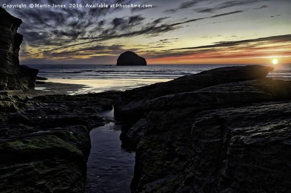 Trebarwith at Sunset Picture Board by K7 Photography