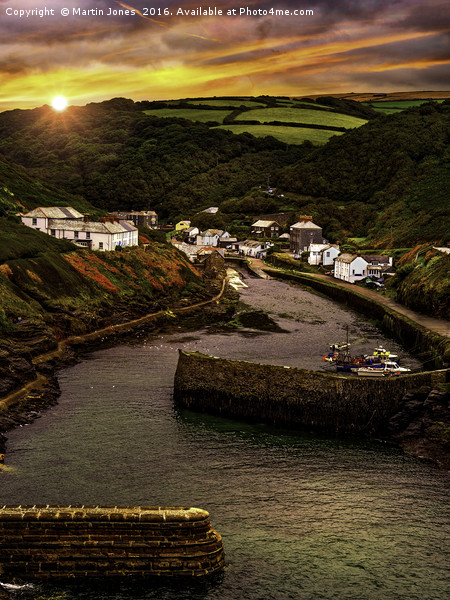 Dawn over Boscastle Picture Board by K7 Photography