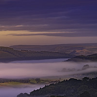 Buy canvas prints of Mist over Bamford by K7 Photography