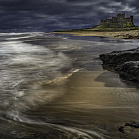 Buy canvas prints of Majestic Bamburgh Castle Stands Proud by K7 Photography