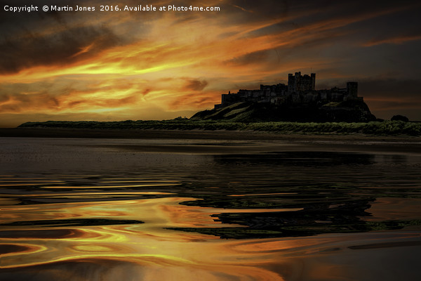 Bamburgh Reflections Picture Board by K7 Photography