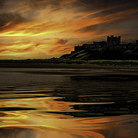 Buy canvas prints of Bamburgh Reflections by K7 Photography