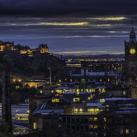 Buy canvas prints of Evening comes to Edinburgh by K7 Photography