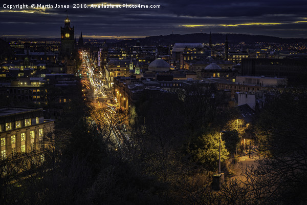 Edinburgh in the Gloaming. Picture Board by K7 Photography