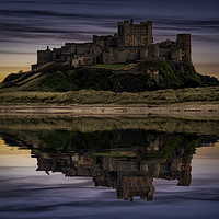 Buy canvas prints of The Fortress of Bamburgh by K7 Photography