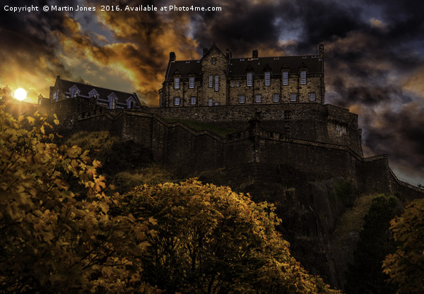 Edinburgh Castle Rock Picture Board by K7 Photography