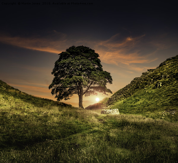 The Sycamore Gap Framed Mounted Print by K7 Photography