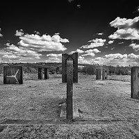 Buy canvas prints of Steel Henge, Monument to the Past by K7 Photography